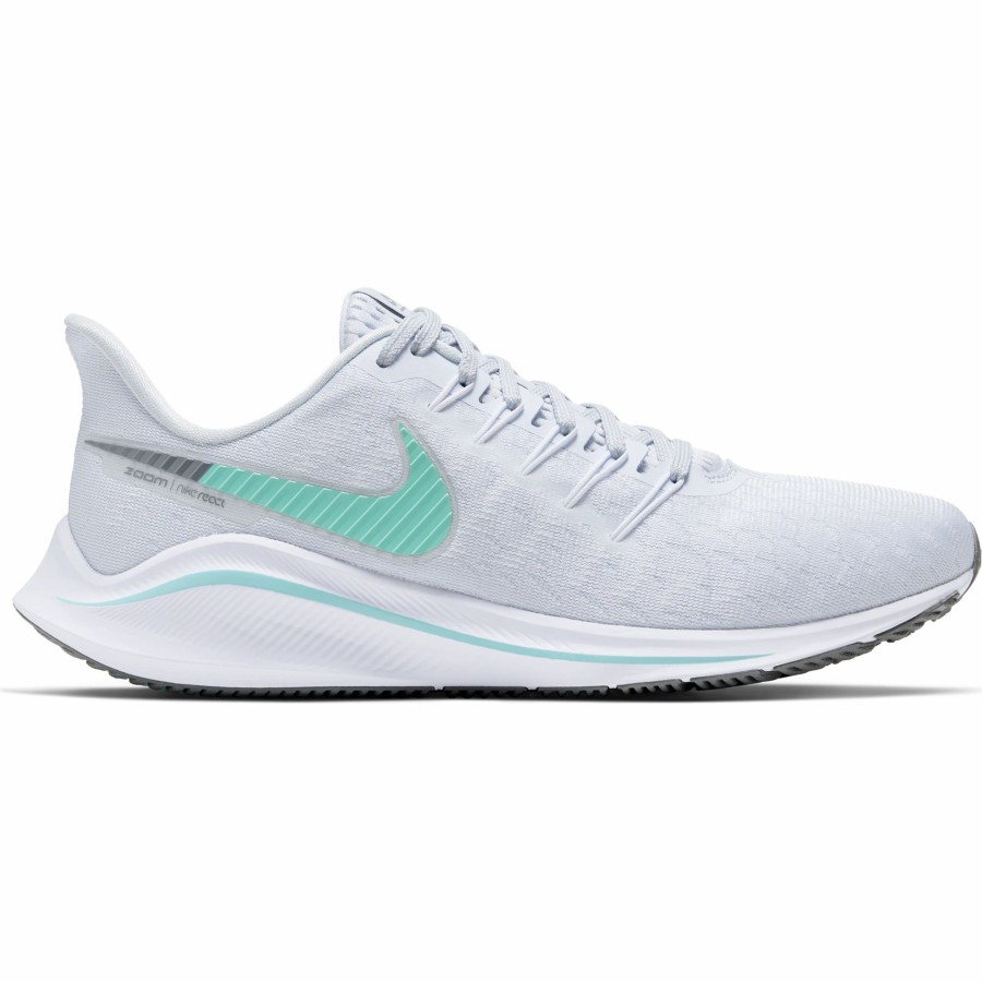 * Nike Women'S Air Zoom Vomero 14 (008 Football Grey/Aurora Green-White) Footwear