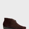 * Aerosoles Allowance Dark Brown Suede Ankle Boots