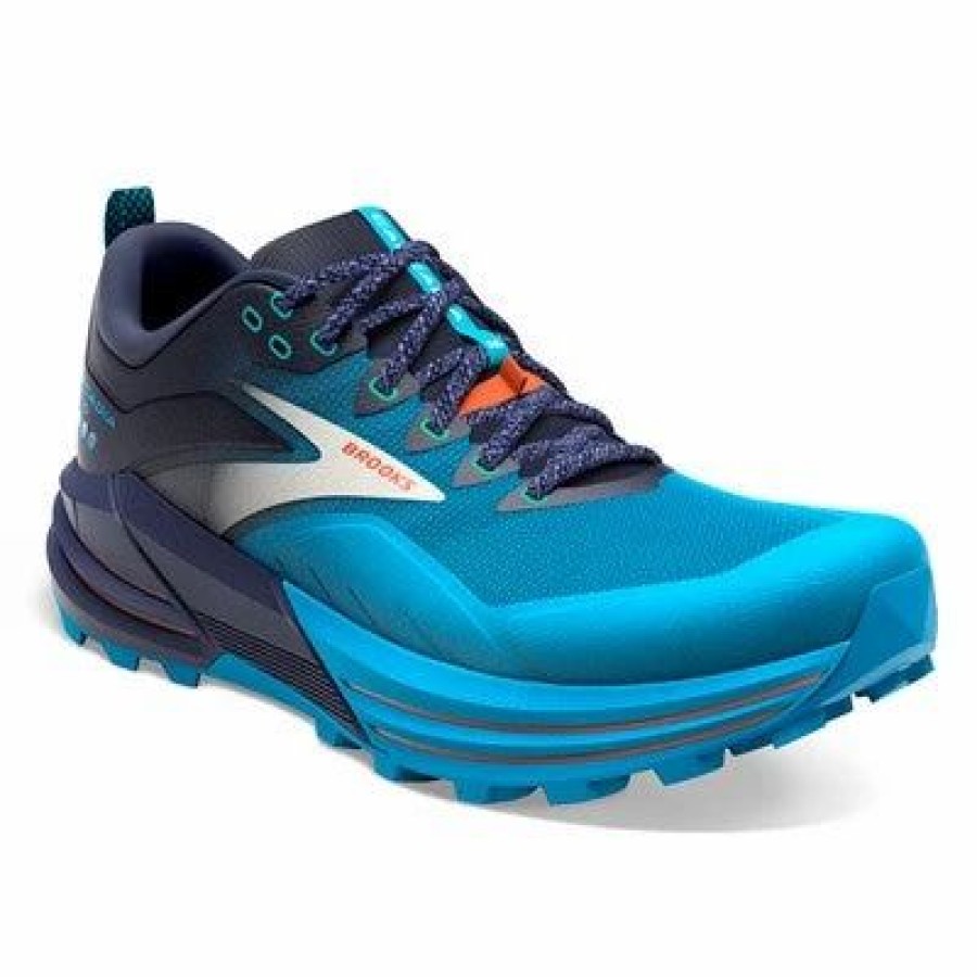 * Brooks Men'S Cascadia 16 (490- Peacoat/Atomic Blue/Rooibos) Footwear