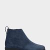 * Aerosoles Spencer Navy Suede Ankle Boots