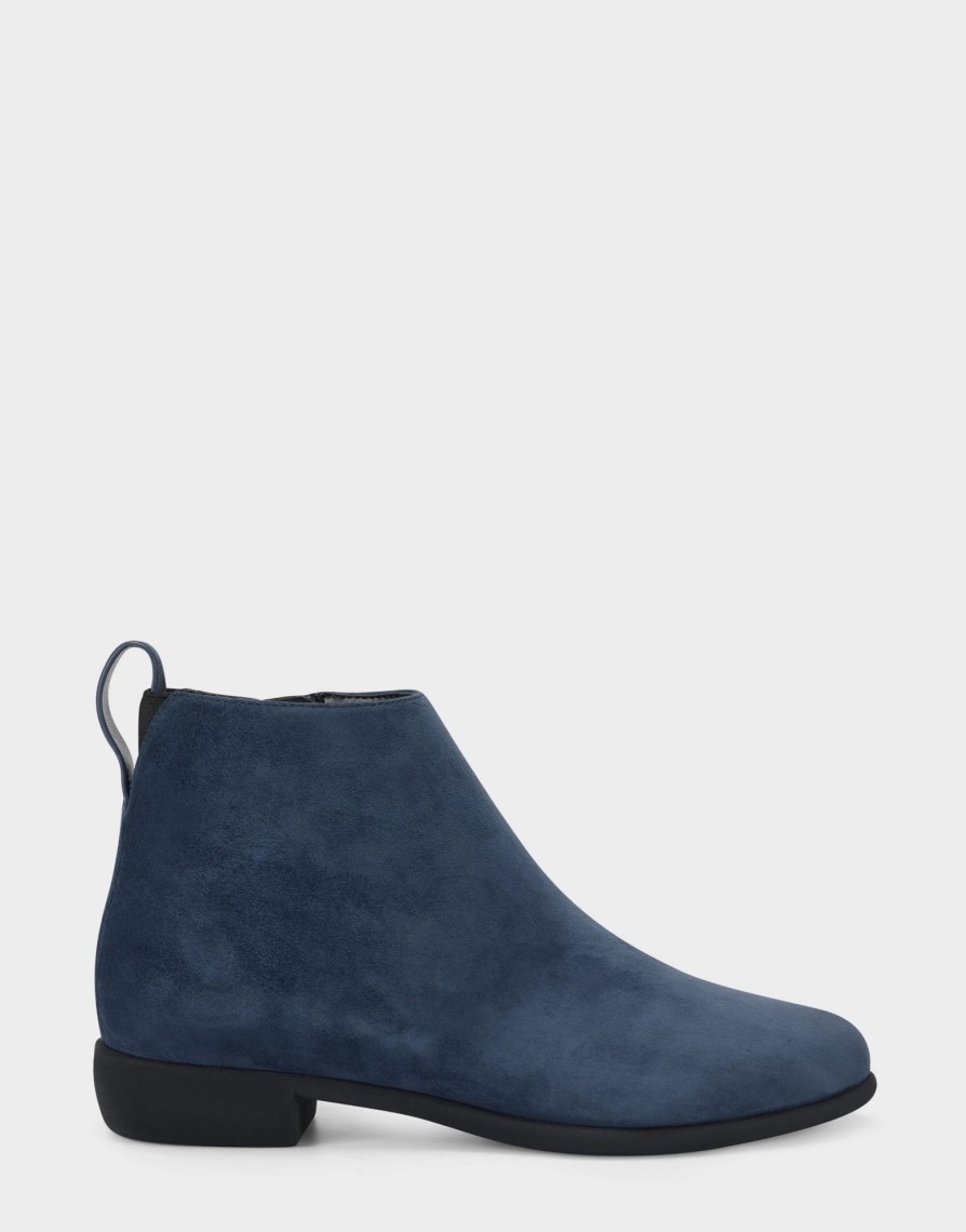 * Aerosoles Spencer Navy Suede Ankle Boots