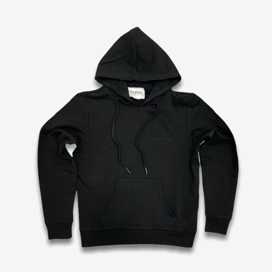 * Iceberg Script Hoodie Black Iceberg