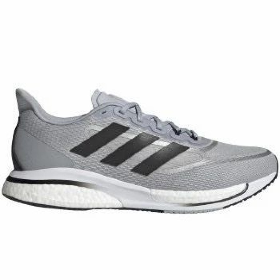 * Adidas Men'S Supernova + (Halo Silver/Core Black/Matter Silver) Footwear