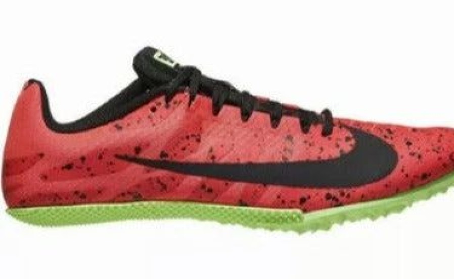 * Nike Uni Zoom Rival S 9 (663- Red Orbit/Black-Lime Blast) Footwear