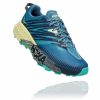 * Hoka Women'S Speedgoat 4 (Pblg Provincial Blue/Luminary Green) Footwear