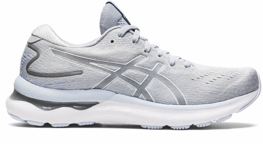 * Asics Women'S Gel-Nimbus 24 (021 Piedmont Grey/White) Footwear