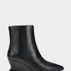 * Aerosoles Inee Black Leather Ankle Boots