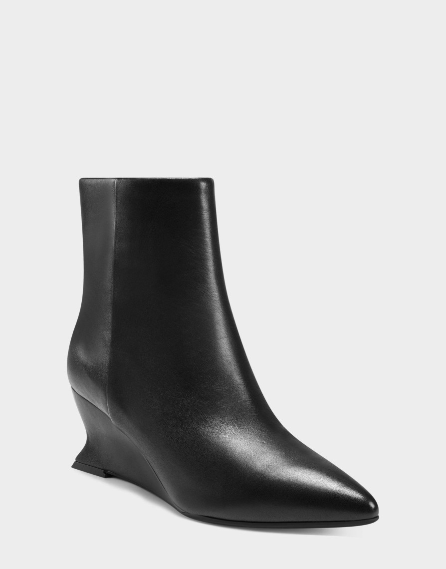 * Aerosoles Inee Black Leather Ankle Boots