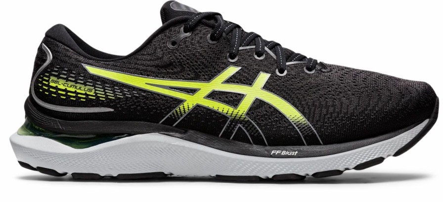 * Asics Men'S Gel-Cumulus 24 (002 Black/Hazard Green) Footwear