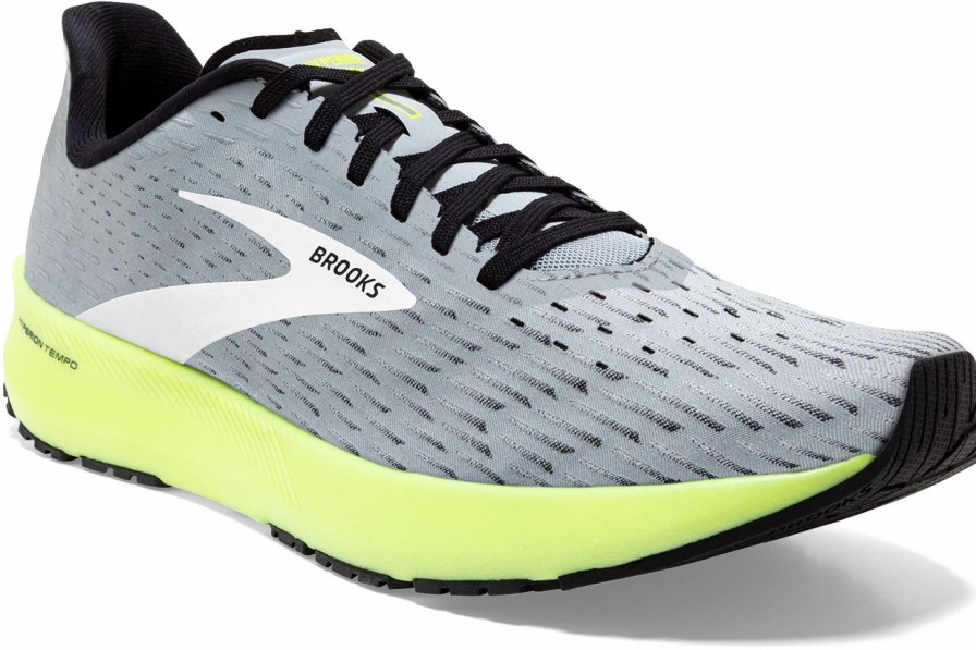 * Brooks Men'S Hyperion Tempo (099 Grey/Black/Nightlife) Footwear