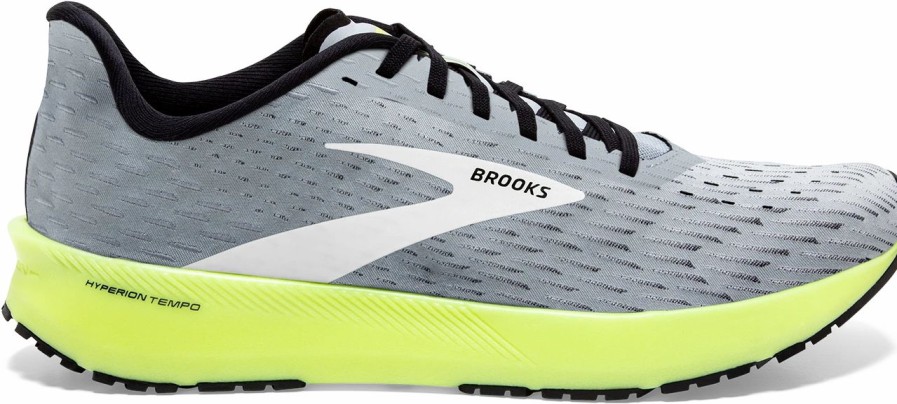 * Brooks Men'S Hyperion Tempo (099 Grey/Black/Nightlife) Footwear