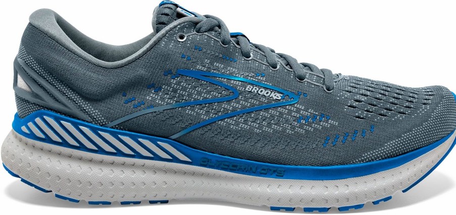 * Brooks Men'S Glycerin Gts 19 (095 Quarry/Grey/Dark Blue) Footwear