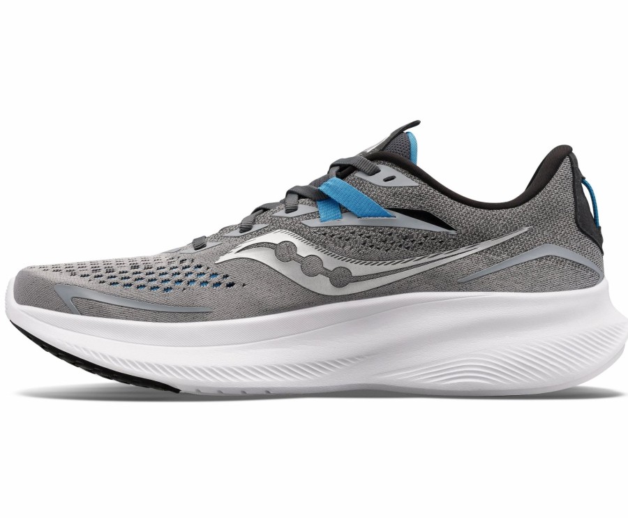 * Saucony Men'S Ride 15 (15 Alloy/Topaz) Footwear