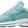 * Mizuno Women'S Wave Inspire 17 (5A54 Eggshell Blue/Dusty Turquoise) Footwear