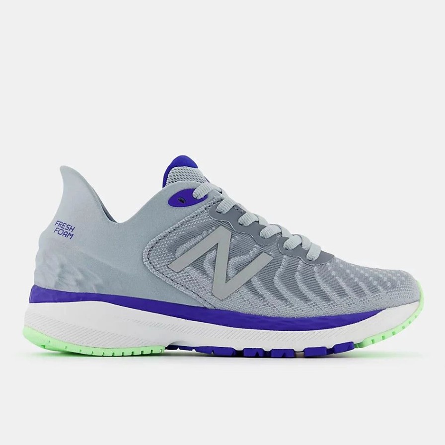 * New Balance Kid'S 860 V11 (G Light Slate/Vibrant Spring Glo) Footwear