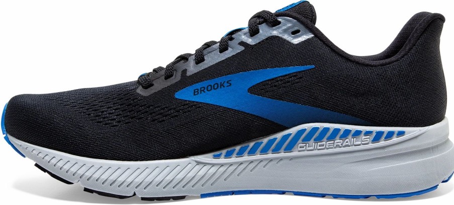 * Brooks Men'S Launch Gts 8 (018 Black/Grey/Blue) Footwear